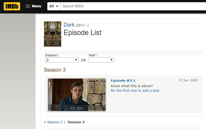 When is the Dark Season 3 release date on Netflix?
