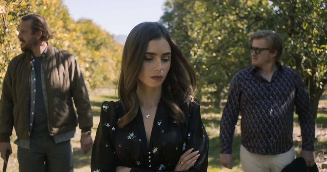 After Bloodcurdling Chills in ‘Windfall’ on Netflix, Lily Collins Shares a Video of Herself Doing Chores Around the House