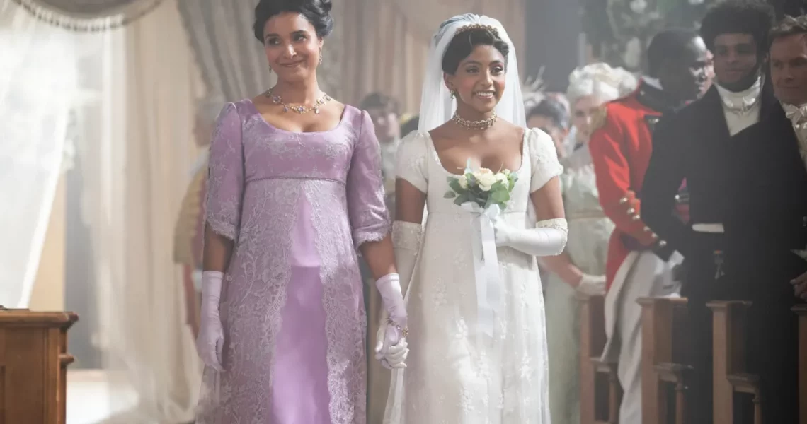 ‘Bridgerton’ Stars Simone Ashley and Charithra Chandran Break Down the Tension Between Kate and Anthony During the Wedding Scene