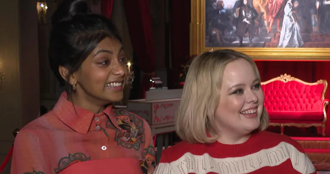 Charithra Chandran and Nicola Coughlan Tease a “Different Love Story From the Previous Two” for Colin and Penelope in Bridgerton Season 3