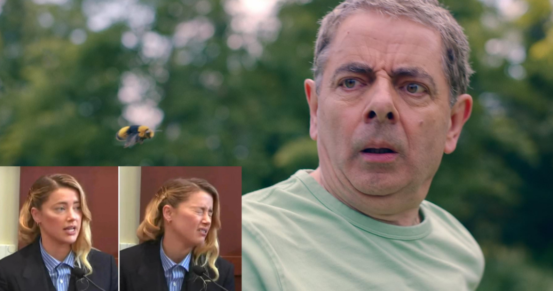 “Is this the bee Amber’s dog stepped on?”: Fans Connect Rowan Atkinson’s Latest Netflix Series to the Amber Heard Meme