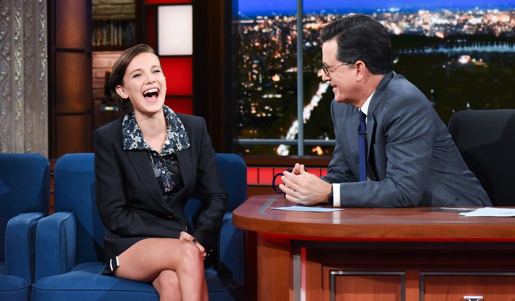 When 13-year Old Millie Bobby Brown Embarrassed Stephen Colbert For Cracking a Lame Joke on Eleven