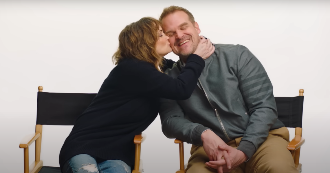 David Harbour Confesses His Crush for Winona Ryder as She Giggles on the Seat Beside