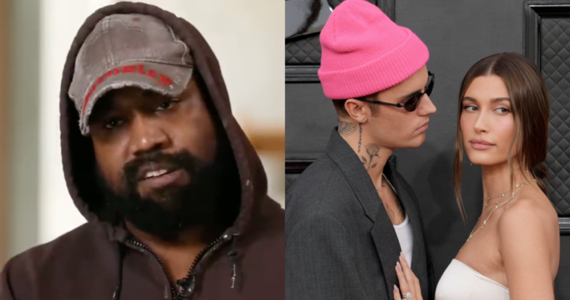 “Justin get your girl before I get mad” – Kanye West Targets Justin Beiber After Wife Hailey Voices Support for Fashion Magazine Editor