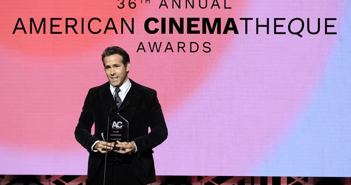 Ryan Reynolds Just Accepted the American Cinematheque Award, but Reveals the Bucket List Wish He Ticked Off
