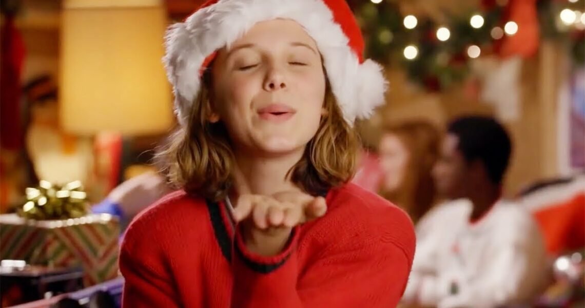 Millie Bobby Brown Gets Her Christmas Spirit a Month Too Early, Along With Boyfriend Jake Bongiovi and Pet Pals