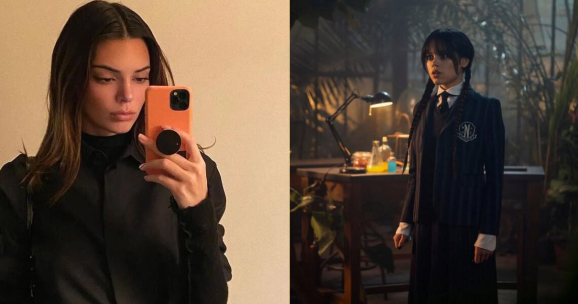Fans Are Convinced That Kendall Jenner Has Embodied Wednesday Addams in a New Post