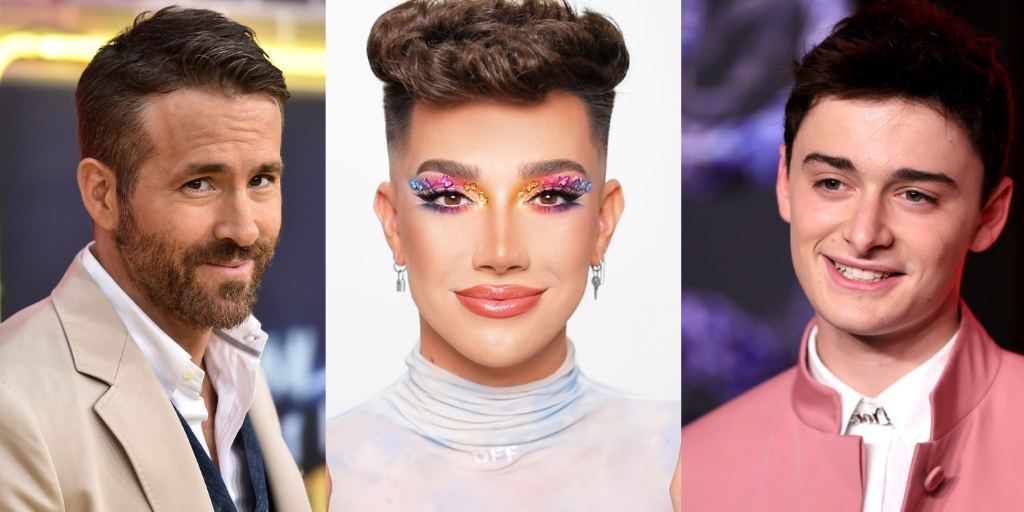James Charles Leaves the Internet Wheezing as He Creeps up to Ryan Reynolds and Noah Schnapp at the PCA