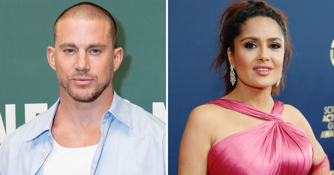 “The actual dress..” – Channing Tatum Can’t Stop Gushing Over Salma Hayek Showing Up in Iconic Fishnet Dress