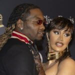 Cardi B and Off Set at 65th Pre-Grammys with some PDA