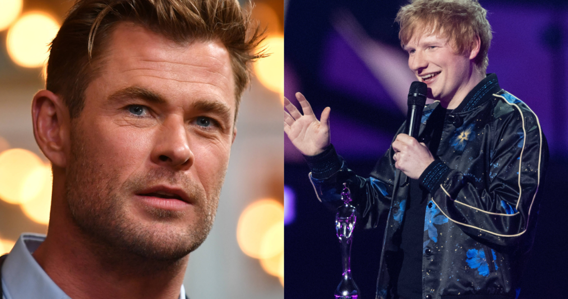 “I think I can make a better”- Ed Sheeran Takes Over Chris Hemsworth’s Signature ‘Thor’ Hammer as He Lets the Norse God Play His Guitar, Fans are Left Rejoiced