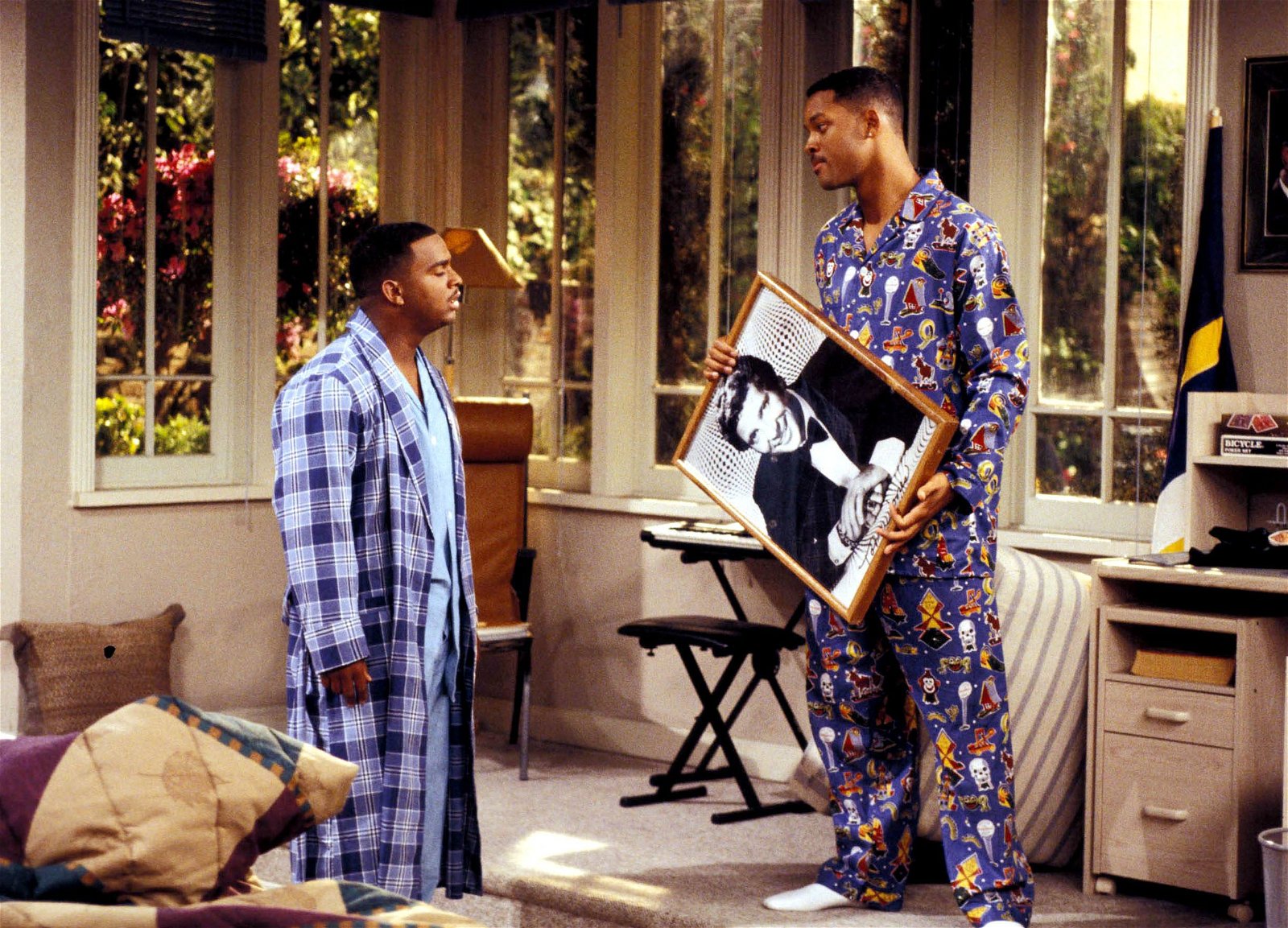A still from Fresh Prince of Bel-Air featuring Will Smith and Alfonso Ribeiro