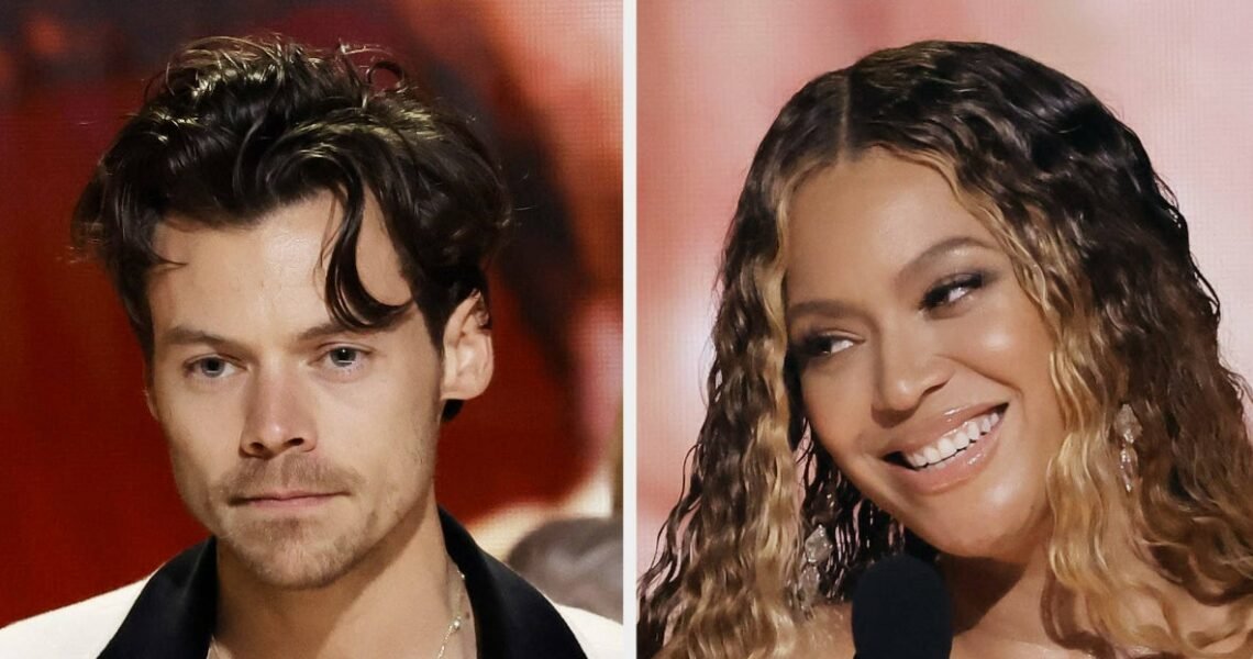 History Repeats as Beyoncé Fans Boo Harry Styles on Stage at the Grammys After His Win