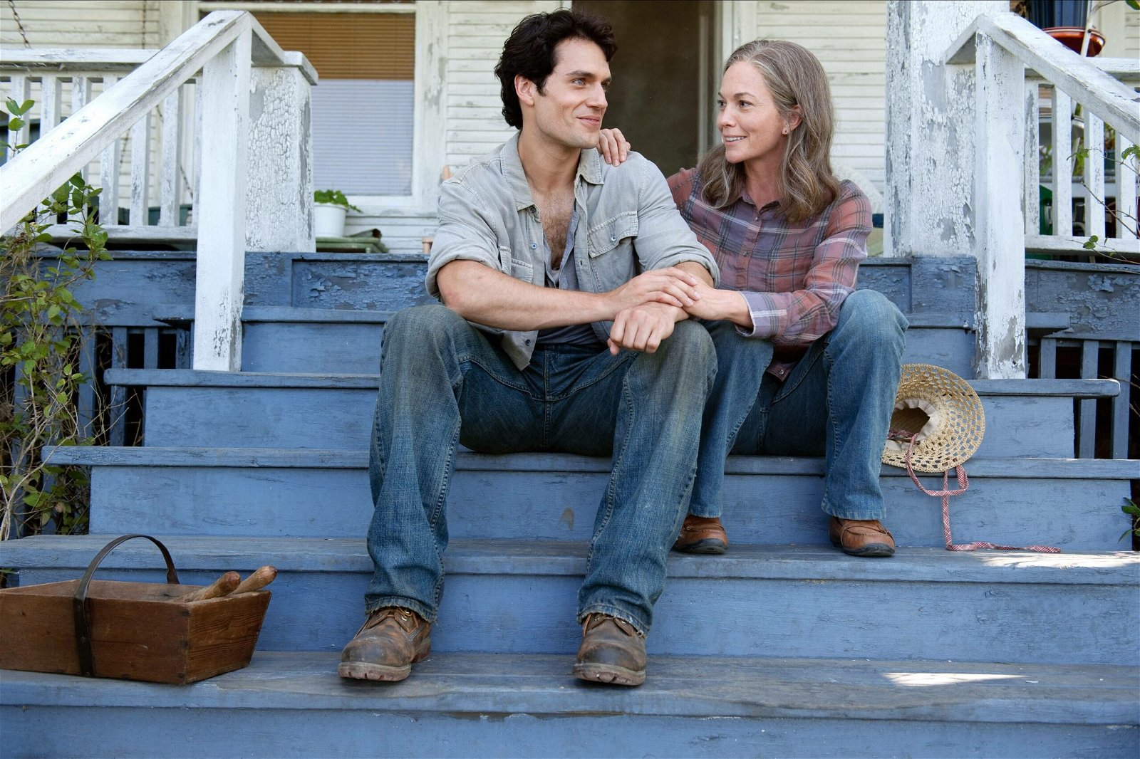 Henry Cavill and Diane Lane in Man of Steel