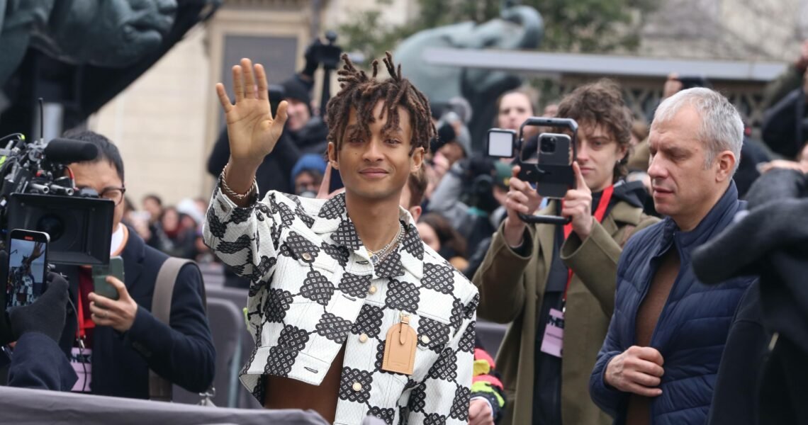 Jaden Smith Channels His Dad Will Smith’s 90s Crop Top Fashion in His Latest Appearance at the Paris Fashion Week